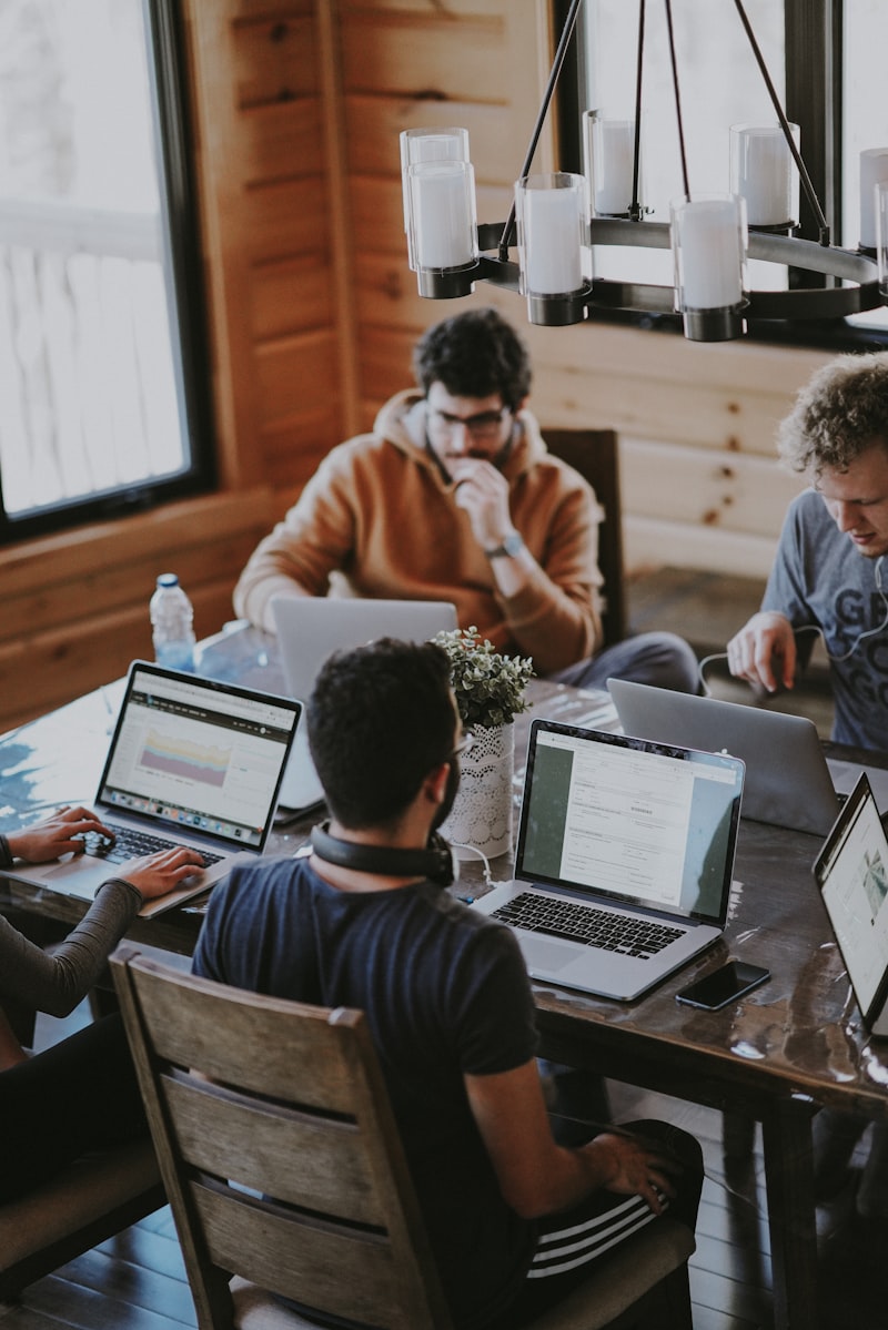 Professional team working on legal technology